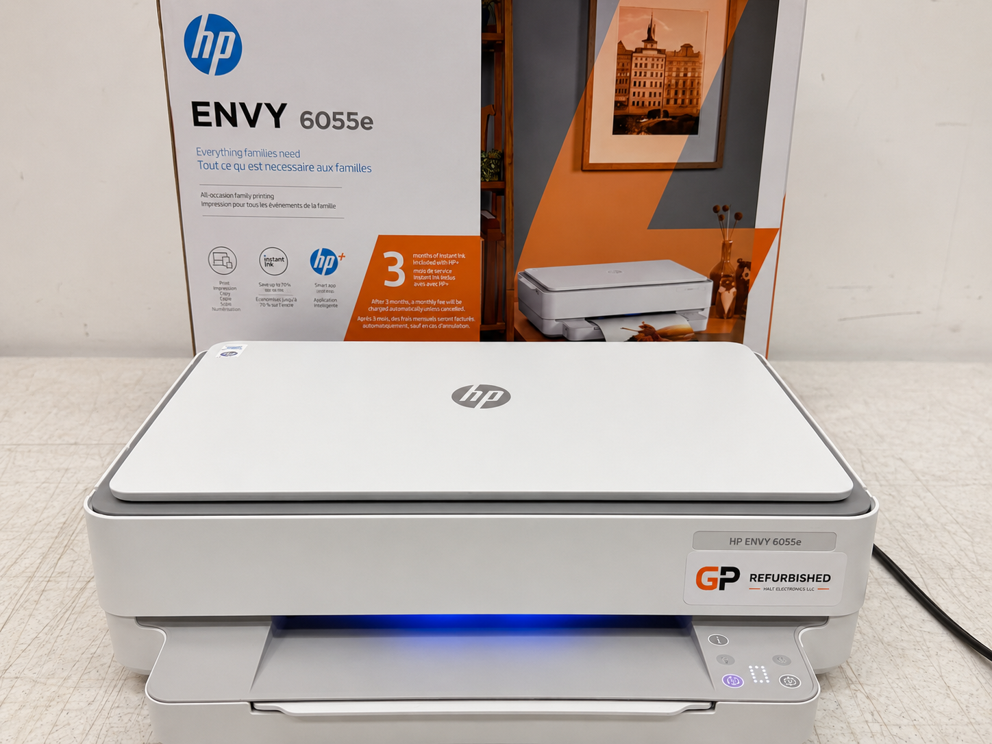 HP ENVY 6055e Wireless All-in-One Color Inkjet Printer (Refurbished)